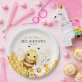 Lustige Honigbiene Geburtstag oder Babyparty Pappteller (Party)