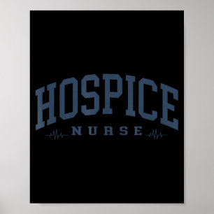 Lustige Hospiz-Krankenschwester Arzt-Abschluss Med Poster