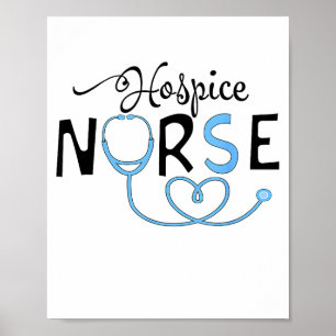 Lustige Hospiz-Krankenschwester Arzt-Abschluss Med Poster