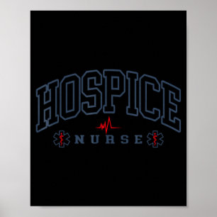 Lustige Hospiz-Krankenschwester Arzt-Abschluss Med Poster
