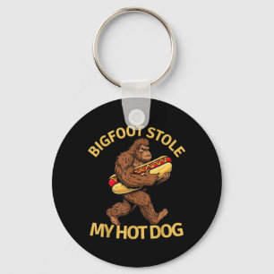 Lustige Hot Dog Kunst für Männer Frauen Bigfoot Ho Schlüsselanhänger