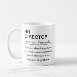 Lustige HR-Direktor-Definition Kaffeetasse