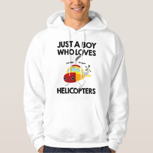 Lustige Hubschrauber Jungen Kleinkind Kinder Männe Hoodie