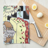 Lustige Huhn-Geschirrtücher Geschirrtuch (Viertel Falte)