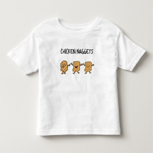 Lustige Huhn-Nuggets Kleinkind T-shirt (Vorderseite)