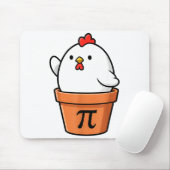 Lustige Hühnchen-Pot-Pie Frohe Pi-Day 3.14 Mathe-L Mousepad (Mit Mouse)