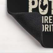 Lustige Hühnchen-Pot-Pie-Humor Retro-Essen Sarkast Mousepad (Ecke)