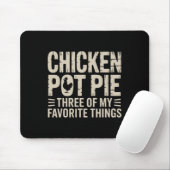 Lustige Hühnchen-Pot-Pie-Humor Retro-Essen Sarkast Mousepad (Mit Mouse)