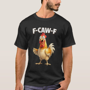 Lustige Hühner Cartoon F-CAW-F Überraschungshuhn L T-Shirt
