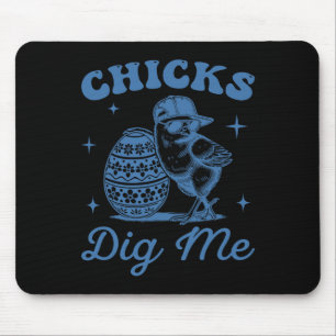 Lustige Hühner finden mich für Männer Jungen Kinde Mousepad