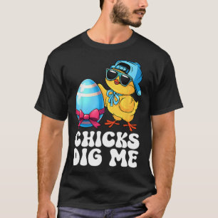 Lustige Hühner finden mich für Männer Jungen Kinde T-Shirt
