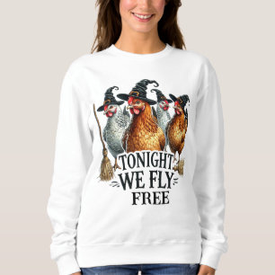 Lustige Hühner Halloween  Sweatshirt