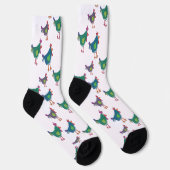 Lustige Hühner-Muster-Crew-Socken Socken (Rechts)