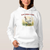 Lustige Hühner-Mutter-Farm Hoodie (Vorderseite)