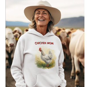 Lustige Hühner-Mutter-Farm Hoodie
