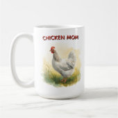 Lustige Hühner-Mutter-Farm Kaffeetasse (Links)