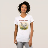 Lustige Hühner-Mutter-Farm  T-Shirt (Vorne ganz)