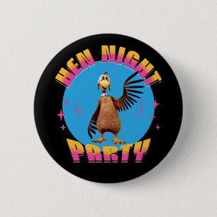 Lustige Hühner Nacht Hühnerparty Humor Button