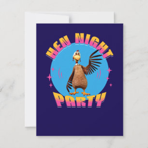 Lustige Hühner Nacht Hühnerparty Humor Einladung