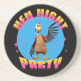 Lustige Hühner Nacht Hühnerparty Humor Getränkeuntersetzer