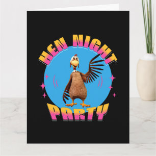 Lustige Hühner Nacht Hühnerparty Humor Karte