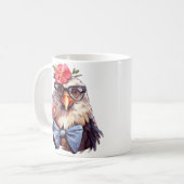 Lustige Hühner-Sublimation Kaffeetasse (Vorderseite Links)