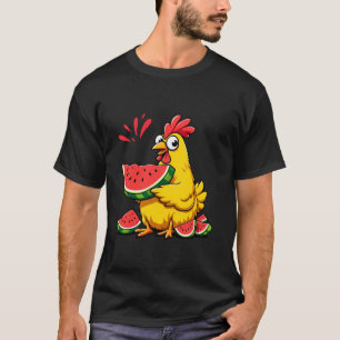 Lustige Hühner-Wassermelone Coole Frucht Wassermel T-Shirt