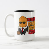 lustige Hühnernugget-Experte hinzufügen Zweifarbige Tasse (Links)