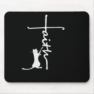 Lustige Hüllen für Frauen - Faith Cross Zitate Chr Mousepad