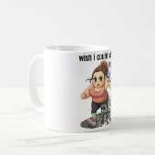 lustige humerische Fitness Kaffeetasse (Vorderseite Links)
