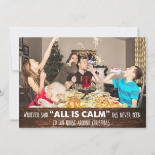 Lustige Humor-Foto-Weihnachts-Grußkarte