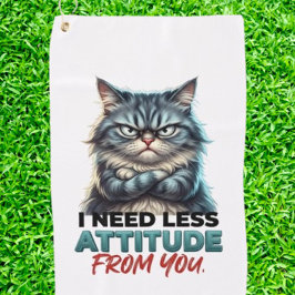 LUSTIGE HUMOR KATZE GOLFHANDTUCH