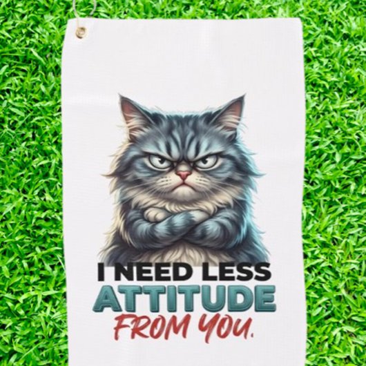 LUSTIGE HUMOR KATZE GOLFHANDTUCH