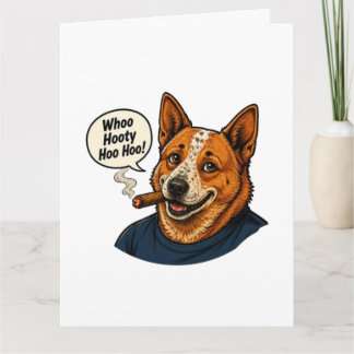 Lustige Hund-Cartoon-Kunst Karte