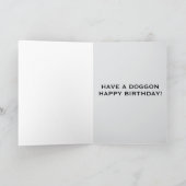 LUSTIGE HUND GEBURTSTAG GRUßKARTE KARTE (Innenseite)