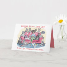 Lustige Hund-Valentinstag-Grußkarte