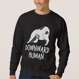 Lustige Hund Yoga Pose Französische Bulldogge Abwä Sweatshirt