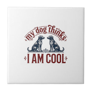 Lustige Hund-Zitat Vintage-Gravur T-Shirt-Design_1 Fliese