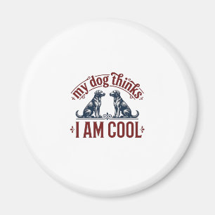 Lustige Hund-Zitat Vintage-Gravur T-Shirt-Design_1 Magnet