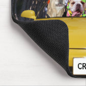 Lustige Hunde Cruisin Mousepad (Ecke)
