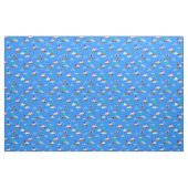 lustige Hunde Dackel Ballonwolken Stoff (Fat Quarter (45,7 x 55,9 cm))