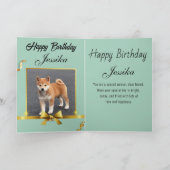 lustige Hunde-Geburtstagskarten Karte (Innenseite)