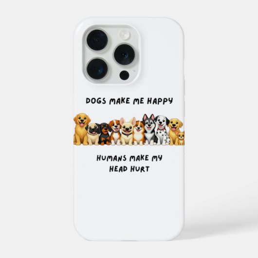 lustige Hunde-Handyhüllen iPhone Hülle (Rückseite)