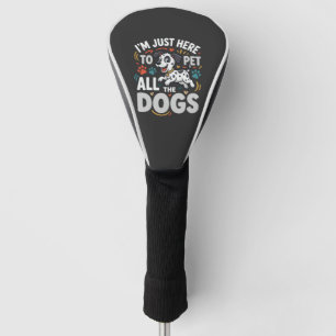 Lustige Hunde Haustierliebhaber Vektor Golf Headcover