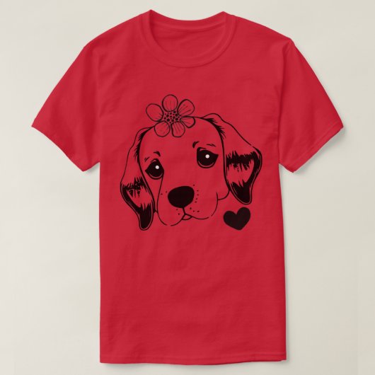 lustige Hunde Liebe Sie erbittert und für immer T-Shirt (Design vorne)