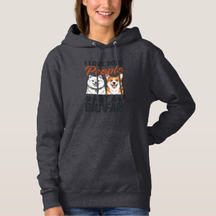 Lustige Hunde-Liebhaber-Zitat Vintage-Gravur-Vekto Hoodie