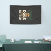 Lustige Hunde machen es besser Banner (Messeveranstaltung)