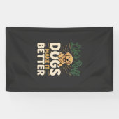 Lustige Hunde machen es besser Banner (Horizontal)