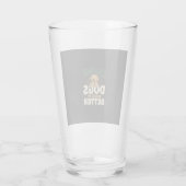 Lustige Hunde machen es besser Glas (Rückseite)