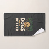 Lustige Hunde machen es besser Handtuch (Handtuch)